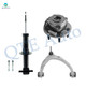 Set of 3 Front Right Upper Control Arm Ball Joint-Wheel Hub Bearing Assembly-Suspension Strut Assembly For 2019 GMC Sierra 1500 Limited