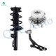 Set of 3 Front Left Lower Control Arm Ball Joint-Wheel Hub Bearing Assembly-Quick Complete Strut-Coil Spring Assembly For 2010 2011 Ford Taurus
