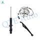 Set of 3 Front Left Lower Control Arm-Wheel Hub Bearing Assembly-Suspension Strut Assembly For 1990-1993 Honda Accord