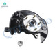 Set of 3 Front Left Lower Control Arm-Suspension Knuckle Assembly-Suspension Strut Assembly For 2003-2008 Toyota Corolla