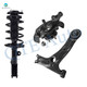 Set of 3 Front Left Lower Control Arm-Suspension Knuckle Assembly-Quick Complete Strut-Coil Spring Assembly For 2003-2008 Toyota Matrix