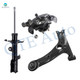 Set of 3 Front Right Lower Control Arm-Suspension Knuckle Assembly-Suspension Strut Assembly For 2003-2008 Toyota Corolla