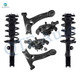 Set of 6 Front Lower Control Arm-Suspension Knuckle Assembly-Quick Complete Strut-Coil Spring Assembly For 2003-2008 Toyota Matrix