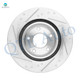 Set of 8 Front 294mm Drilled Slotted Brake Disc Rotors-Ceramic Brake Pad Kit-Suspension Knuckle Assembly For 2007-2013 Jeep Compass