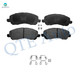 Set of 8 Front 276mm Brake Disc Rotors-Ceramic Brake Pad Kit-Suspension Knuckle Assembly For 2007 2008 Dodge Caliber