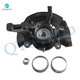 Set of 8 Front 296mm Brake Disc Rotors-Ceramic Brake Pad Kit-Suspension Knuckle Assembly For 2004 2005 Toyota Camry