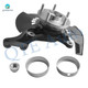 Set of 8 Front 275mm Brake Disc Rotors-Ceramic Brake Pad Kit-Suspension Knuckle Assembly For 2004-2006 Toyota Camry