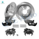 Set of 8 Rear 305.3mm Brake Disc Rotors-Ceramic Brake Pad Kit-Suspension Knuckle Assembly For 2002-2005 Ford Explorer