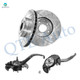 Set of 4 Front 282mm Drilled Slotted Brake Disc Rotors-Suspension Knuckle Assembly For 2008-2012 Honda Accord