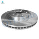 Set of 4 Front 296mm Brake Disc Rotor-Suspension Knuckle Assembly For 2004 2005 Toyota Camry