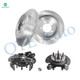 Set of 4 Rear 305.3mm Brake Disc Rotor-Suspension Knuckle Assembly For 2002-2005 Ford Explorer