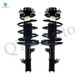 Pair Front Left-Right Quick Complete Strut-Coil Spring For 1997-2001 Toyota Camry V6