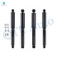 Set of 4 Front-Rear Shock Absorber For 1959-1972 Jeep CJ5
