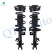 Pair Front Left-Right Quick Complete Strut - Coil Spring For 2007-2012 Nissan Versa