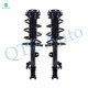Pair of 2 Front L-R Quick Complete Strut-Coil Spring For 2014-2019 Toyota Highlander V6