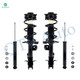 Set Front Quick Complete Strut-Coil Spring-Rear Shock For 2011-2017 Nissan Leaf