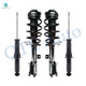 Set 4 Front Quick Complete Strut-Coil Spring-Rear Strut For 2009 2010 Chrysler Sebring FWD
