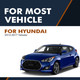 Set 4 Front Suspension Strut-Rear Shock Absorber For 2012-2017 Hyundai Veloster Monotube Performance Upgrade