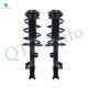 Pair of 2 Front Left-Right Quick Complete Strut-Coil Spring For 2014-2019 Toyota Highlander L4