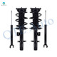 Set 4 Front Quick Complete Strut-Coil Spring-Rear Shock For 2019-2024 Nissan Altima L4 FWD