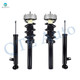 Set 4 Front Quick Complete Strut-Coil Spring-Rear Shock For 2014-2018 BMW X5 xDrive35i