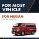Pair of 2 Front Shock Absorber For 2014-2021 Nissan NV350 Urvan Mexico Only