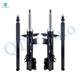 Set Front Suspension Strut-Rear Shock Absorber For 2006-2007 Mercedes-Benz C280 Monotube Performance Upgrade