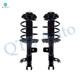 Pair of 2 Front Left-Right Quick Complete Strut-Coil Spring For 2018-2023 Toyota Camry