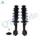 Pair 2 Front Left-Right Quick Complete Strut-Coil Spring For 2016-2019 Toyota Prius C