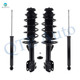Set of 4 Front Quick Complete Strut-Coil Spring-Rear Shock For 2016-2019 Toyota Prius C