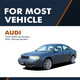 Set of 4 Front Hood-Rear Liftgate Lift Support For 2001 Audi Allroad Quattro