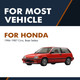 Rear Liftgate Lift Support For 1984-1987 Honda Civic Base Sedan