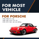 Set Front Hood-Rear Trunk Lid Lift Support For 1978 1979 Porsche 930 w/ Spoiler