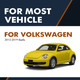 Pair of 2 Rear Liftgate Lift Support For 2012-2019 Volkswagen Beetle w/o Spoiler