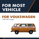 Pair of 2 Rear Liftgate Lift Support For 1980-1983 Volkswagen Vanagon