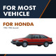 Pair of 2 Rear Liftgate Lift Support For 1982 1983 Honda Accord 2 Door