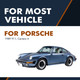 Set of 4 Front Hood-Trunk Lid Lift Support For 1989 Porsche 911 Carrera 4