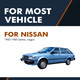 Rear Tailgate Lift Support For 1982-1985 Nissan Sentra wagon 4 door