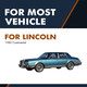 Rear Trunk Lid Lift Support For 1982 Lincoln Continental w/ball end fitting