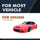 Rear Liftgate Lift Support For 1989 1990 Nissan 240SX