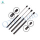 Set 4 Front Hood-Rear Back Glass Lift Support For 2000-2005 Ford Excursion 4WD