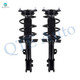 Pair Front Left-Right Quick Complete Strut-Coil Spring For 2013-2017 Hyundai Elantra GT