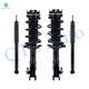 Set 4 Front Quick Complete Strut - Rear Shock For 2006 - 2011 Honda Civic LX, DX