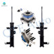 Set of 4 Front Wheel Hub Bearing Assembly-Suspension Strut For 2010 Buick Allure