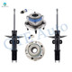 Set 4 Front Wheel Hub Bearing Assembly-Suspension Strut For 2005 Buick Terraza
