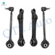 Set of 4 Front Lower Forward Control Arm With Ball Joint-Rearward Control Arm For 2005-2008 Dodge Magnum RWD