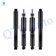 Set of 4 Front-Rear Shock Absorber For 2017 Ford F-450 Super Duty w/o Ride Height Improvement w/ Single Rear Wheels