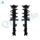 Pair of 2 Front Left-Right Quick Complete Strut-Coil Spring For 2014-2019 KIA Soul L4