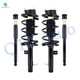 Set of 4 Front Quick Complete Strut-Coil Spring Assembly-Rear Complete Shock Absorber Kit For 2000-2005 Ford Focus