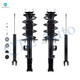 Front-Rear Quick Complete Strut- Shock For 2011 2012 Ford Explorer FWD